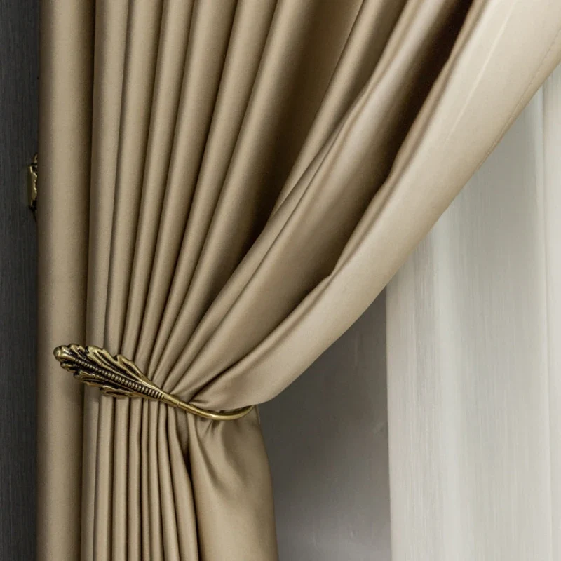 Thermo-Vorhang in Goldbeige