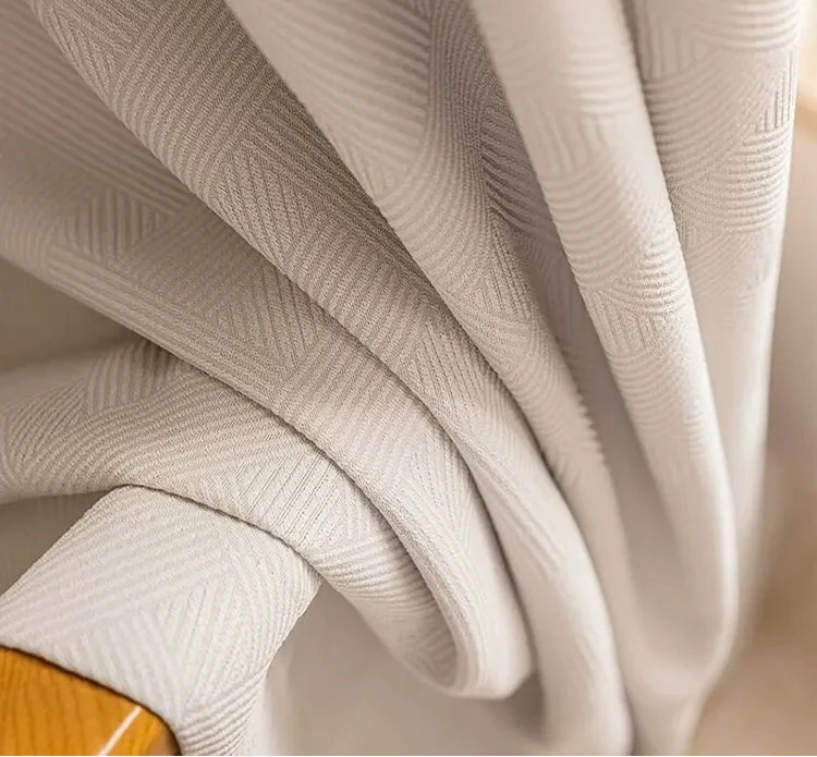Moderner Vorhang aus Leinen in Beige