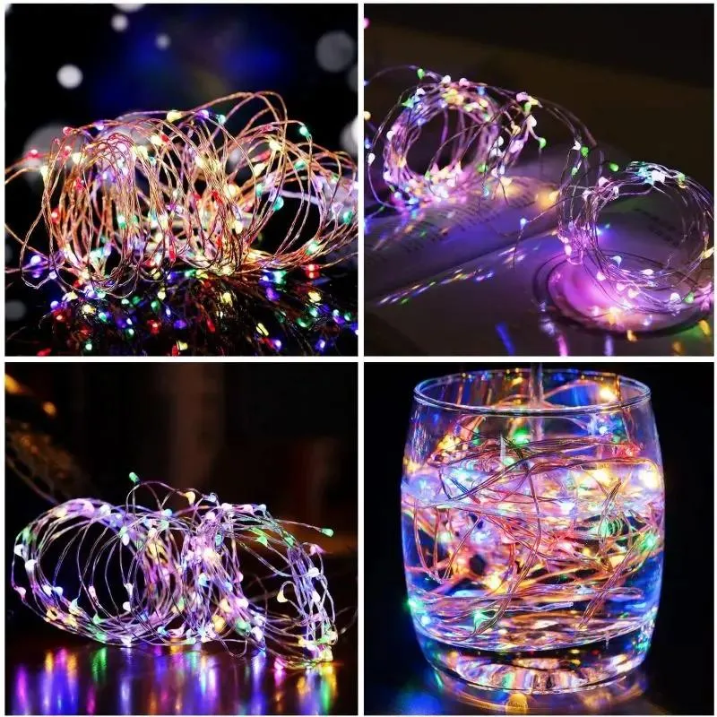 Salcar 10 m LED Micro Lichterkette, 100 LEDs, USB-betrieben