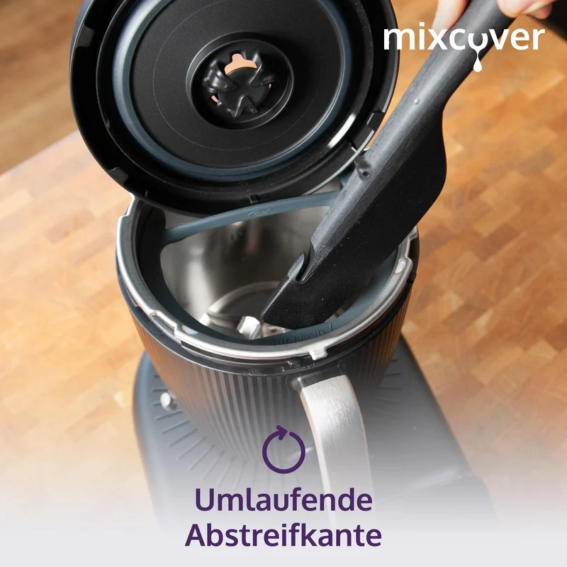 mixcover Deckelhalter und Abstreifhilfe kompatibel mit Vorwerk Thermomix TM7