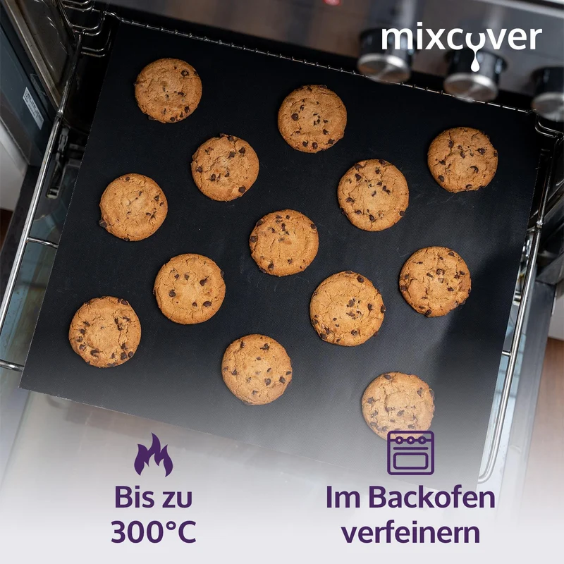 mixcover original Dauerbackfolie - Backpapier für Varoma Einlegeboden passend für Thermomix TM7 - wiederverwendbar