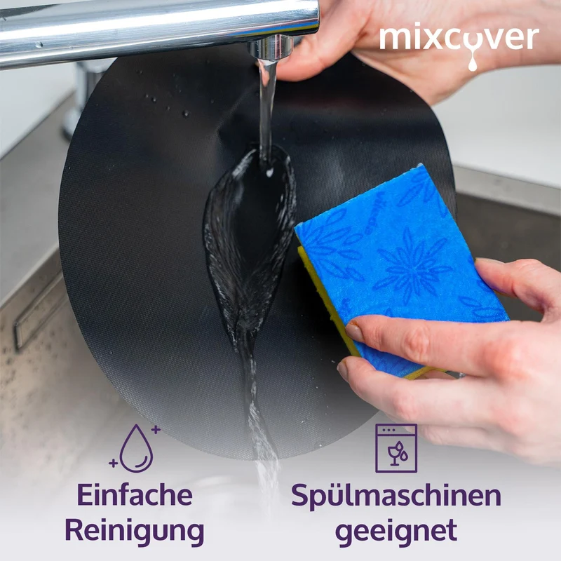 mixcover original Dauerbackfolie - Backpapier für Varoma Einlegeboden passend für Thermomix TM7 - wiederverwendbar
