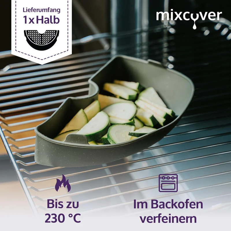 Mixcover Garraumteiler (hälftig) für Thermomix TM7 Varoma Dampfgarraum