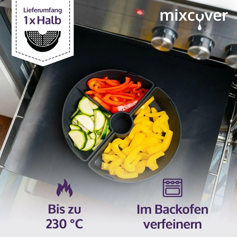 Mixcover Garraumteiler (hälftig) für Thermomix TM7 Varoma Dampfgarraum