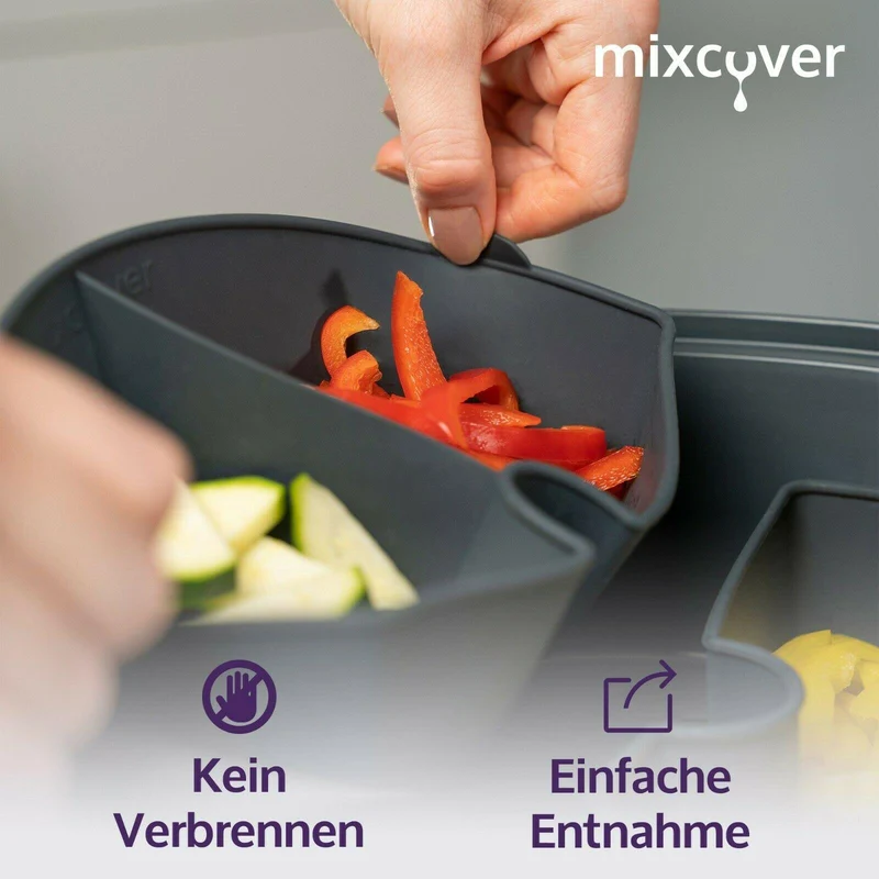 mixcover Garraumteiler (VIERTEL) für Thermomix TM7 Varoma Dampfgarraum