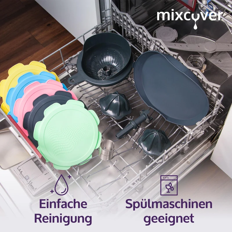 mixcover Dampfgarform Silikonform Auflaufform kompatibel mit Thermomix TM7 für Varoma Einlegeboden - Zubehör für TM7