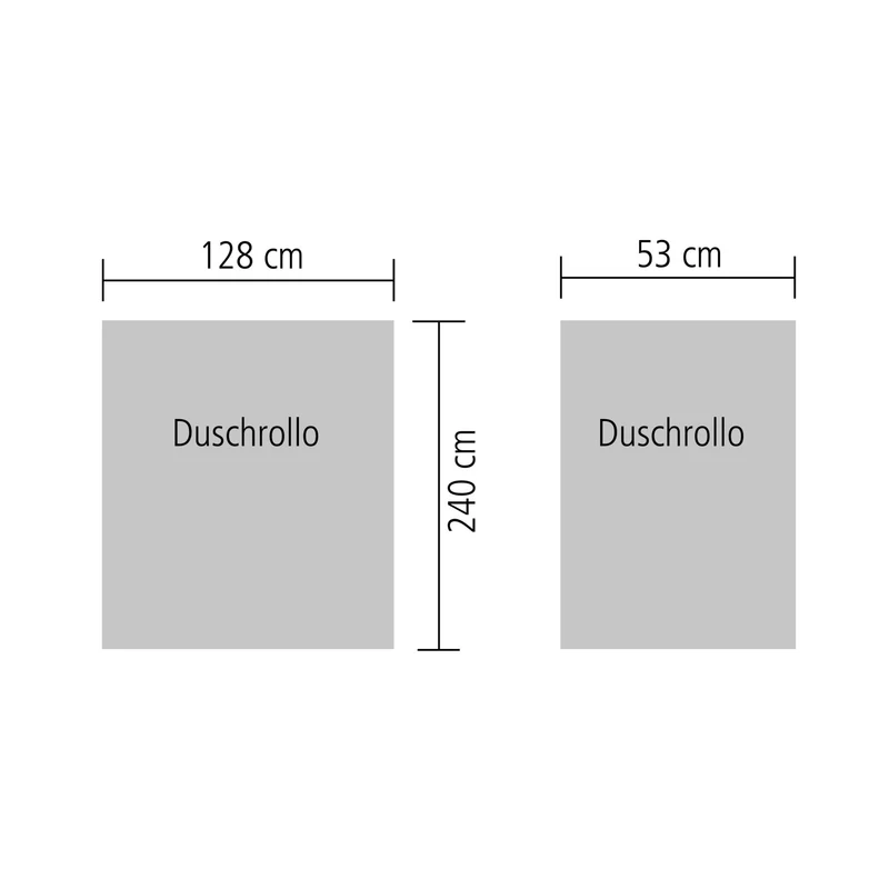 Eckduschrollo-Komplettset für Badewanne Milky 138 x 240 cm und 62 x 240 cm