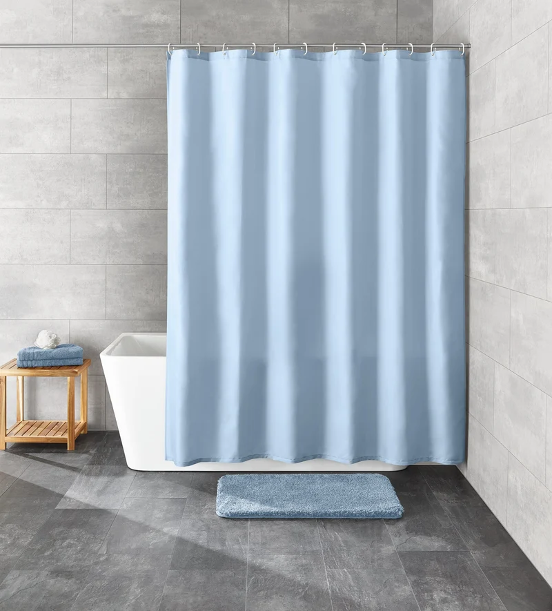 Duschvorhang Textil KITO Azur 240 x 180 cm