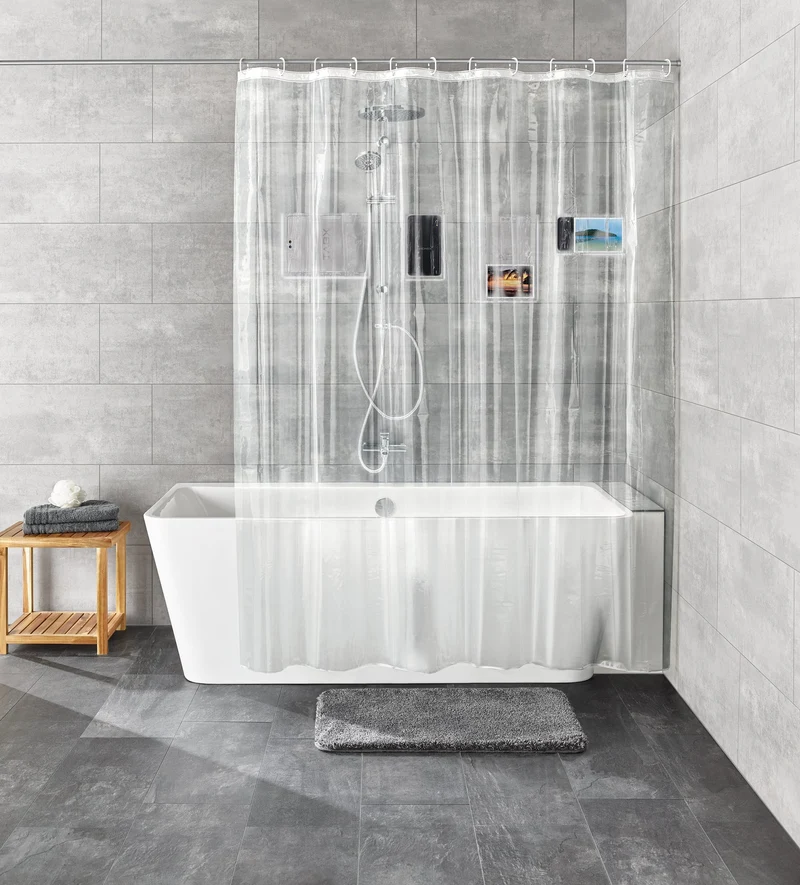 Duschvorhang PEVA POCKET Clear 180 x 200 cm