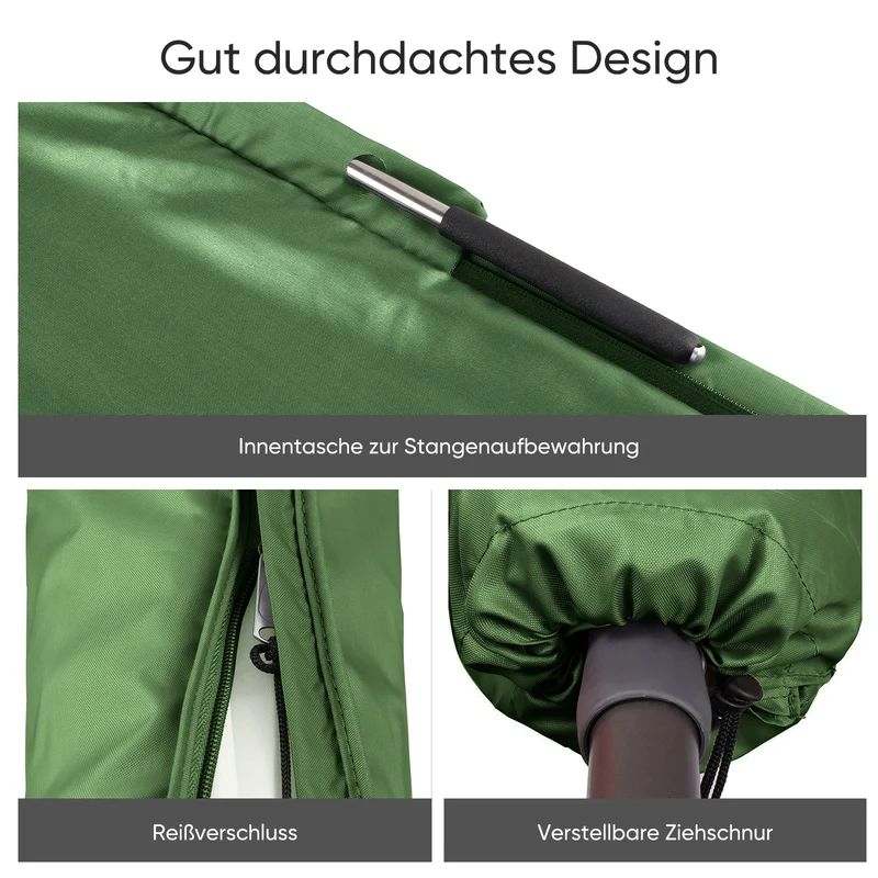Sekey 265 x 48/70 cm Schutzhülle für 300 cm Ampelschirm, aus Polyester-Gewebe