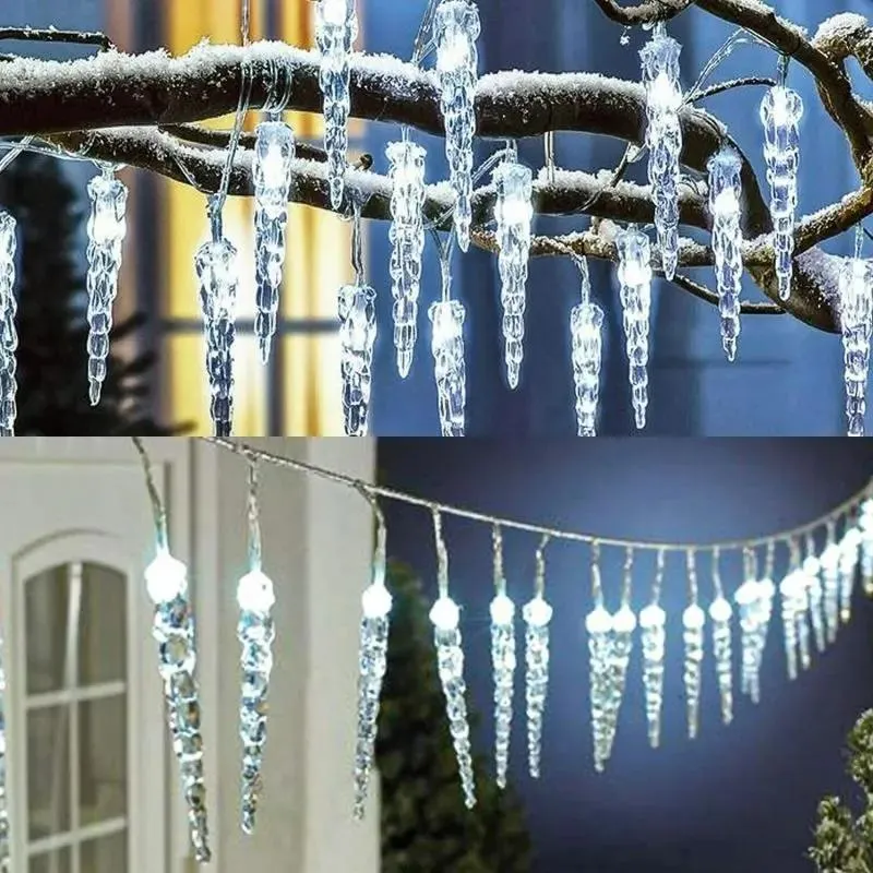 Salcar 5 m LED Lichterkette mit 40 Eiszapfen, 40 LEDs, 31V GS-zertifizierte Stromversorgung