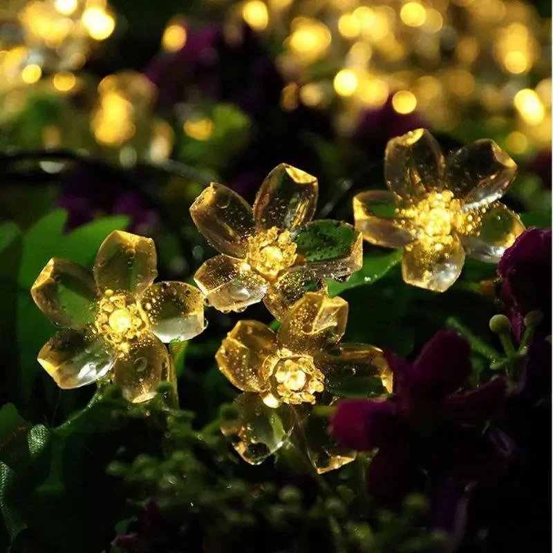 Salcar 5 m LED Solar Blüten Lichterkette, 20 LEDs