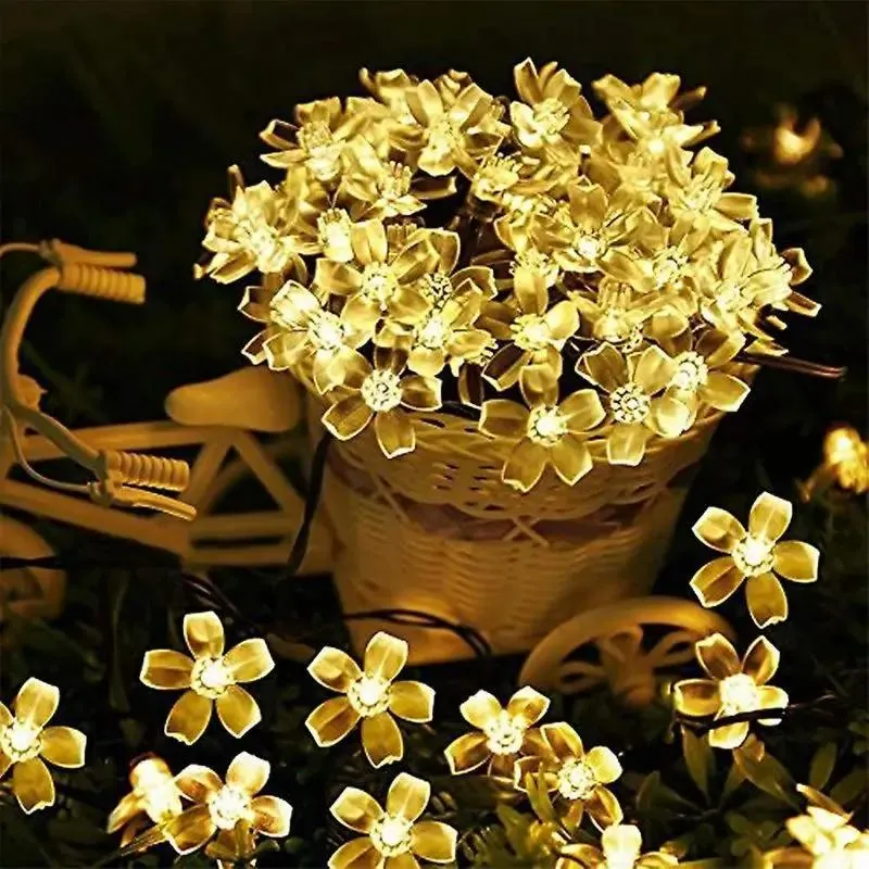 Salcar 5 m LED Solar Blüten Lichterkette, 20 LEDs