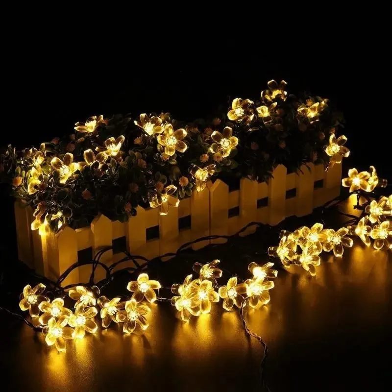 Salcar 5 m LED Solar Blüten Lichterkette, 20 LEDs