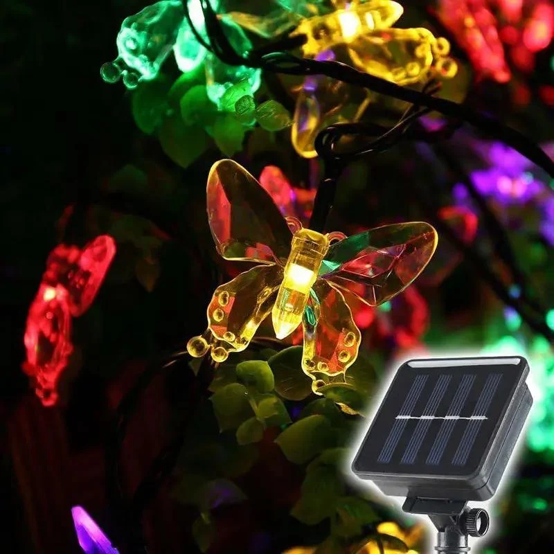 Salcar 5 m / 10m LED Solar Schmetterling Lichterkette, 20 / 50 LEDs