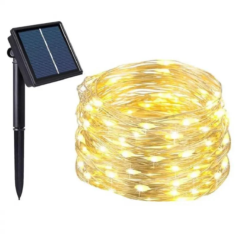 Salcar 10 m LED Solar Lichterkette, 100 LEDs