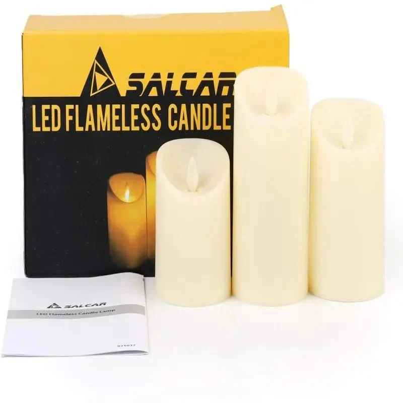 Salcar 3er Set LED Kerzen Batteriebetriebe