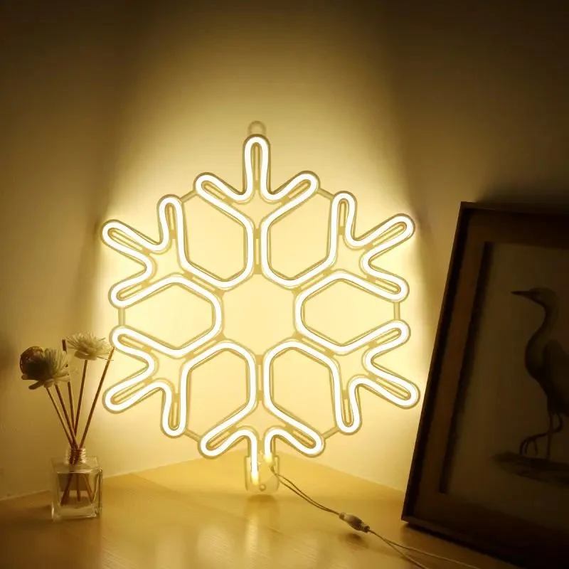 Salcar 40 cm LED Schneeflocke Neonlicht