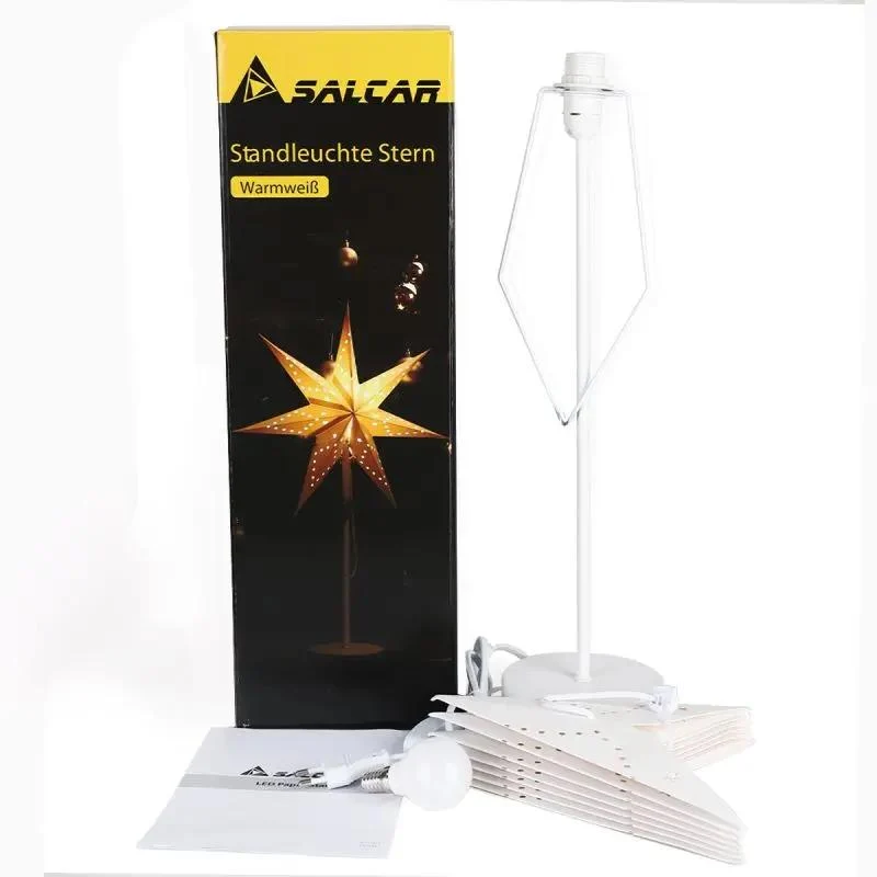Salcar 35 cm / 55 cm LED Papierstern zum Stehen