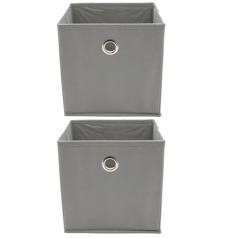 Faltbox Faltkiste Faltboxen Aufbewahrungsbox 20x20x20 Regalbox Box Grau Staubox