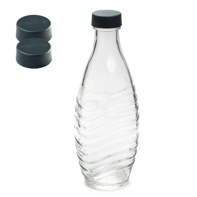 B-Ware: Ersatzdeckel passend für SodaStream Crystal&Penguin Glasflasche 2er Set