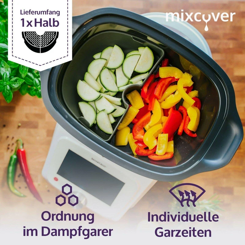 B-Ware: Garraumteiler (HALB) für Monsieur Cuisine Connect & Smart Dampfgarraum