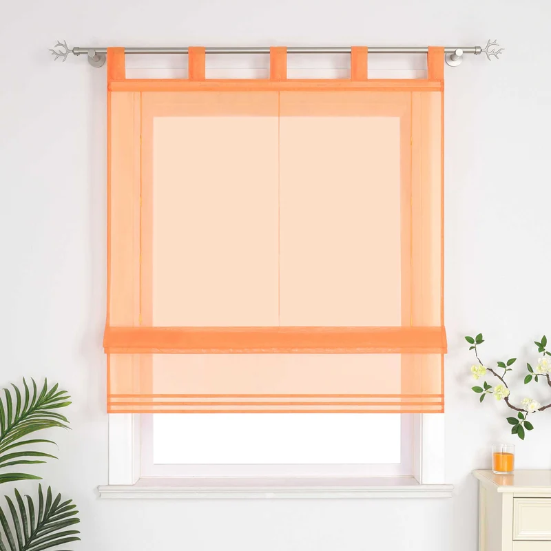 Rollo unifarbe halbtransparent minimalistisch 1 stück