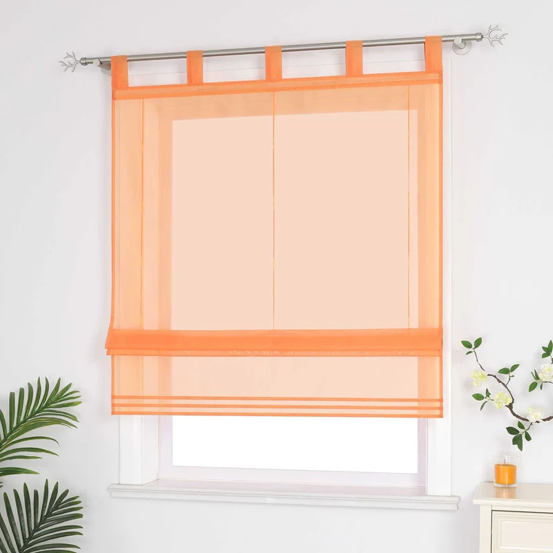 Rollo unifarbe halbtransparent minimalistisch 1 stück