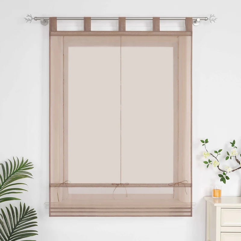 Rollo unifarbe halbtransparent minimalistisch 1 stück