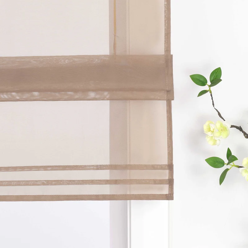 Rollo unifarbe halbtransparent minimalistisch 1 stück