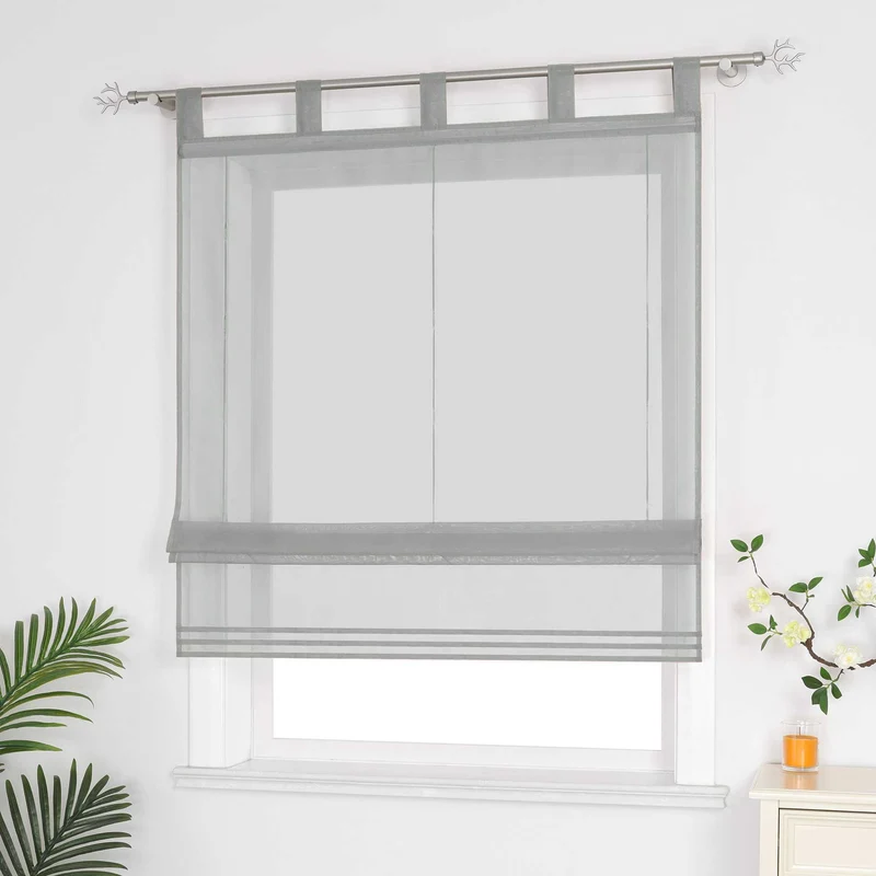 Rollo unifarbe halbtransparent minimalistisch 1 stück