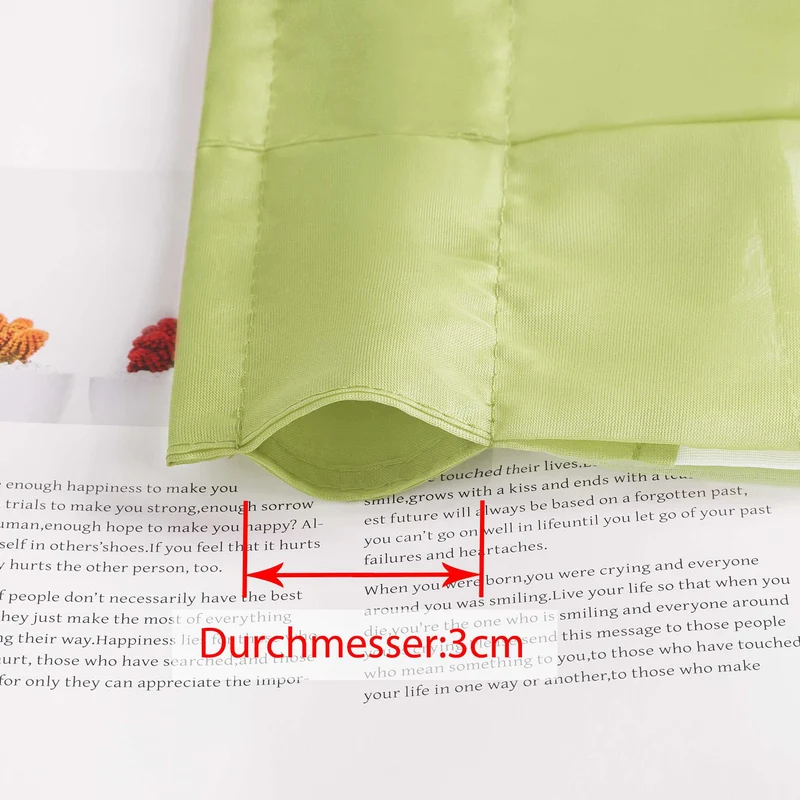Scheibengardine M Form mit Wellenmuster / Vorhangkopf für Küche