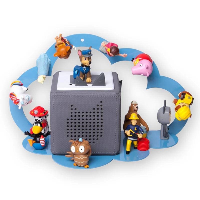 B-Ware: moin minis Wolke Blau magnetisches Regal kompatibel mit 20 Tonie Figuren und Tonie Box Wolkenregal für Kinder Hörfiguren Magnetregal