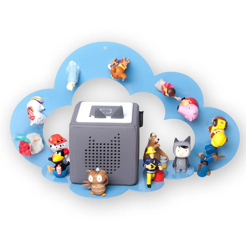 B-Ware: moin minis Wolke Blau magnetisches Regal kompatibel mit 25 Tonie Figuren und Tonie Box Wolkenregal für Kinder Hörfiguren Magnetregal