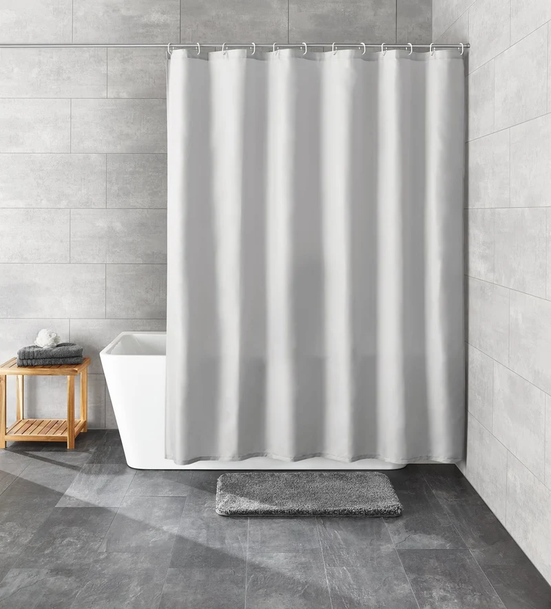 Duschvorhang Textil KITO Nebel 120 x 200 cm