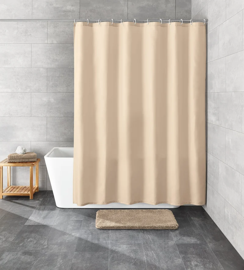 Duschvorhang Textil RICA Natur 180 x 200 cm