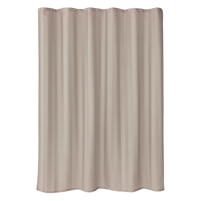 Duschvorhang Textil STRIPIA Ecru 180 x 200 cm