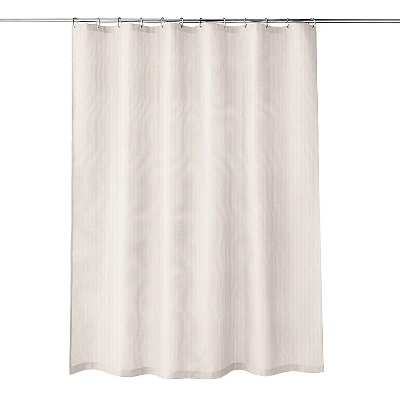 Duschvorhang Textil GRIGLIA Ecru 180 x 200 cm