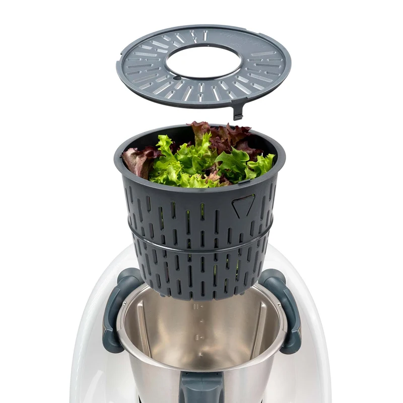 B-Ware: mixcover Salatschleuder kompatibel mit Thermomix TM6 / TM5 Salattrockner Sieb Garkorb