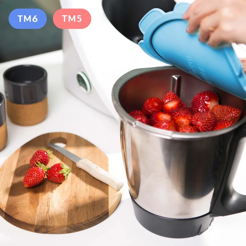 B-Ware: Silikon Deckel wasser- & geruchsdicht für Thermomix TM5 TM6 Friend Blau