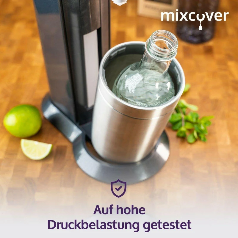B-Ware: Glasflasche kompatibel mit SodaStream Crystal 2.0 mit 10% mehr Volumen Transparent
