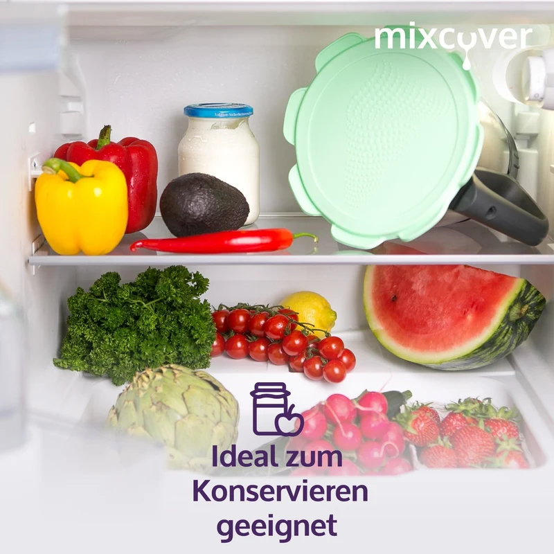 B-Ware: Silikon Deckel wasser- & geruchsdicht für Thermomix TM5 TM6 Friend Grün