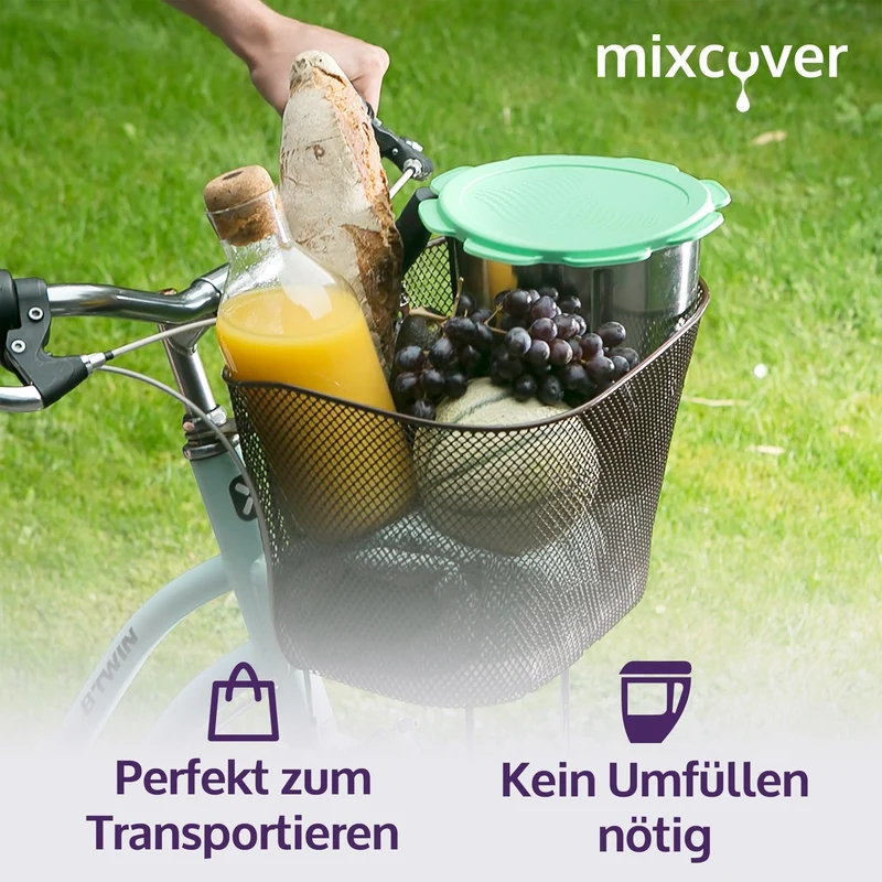 B-Ware: Silikon Deckel wasser- & geruchsdicht für Thermomix TM5 TM6 Friend Grün