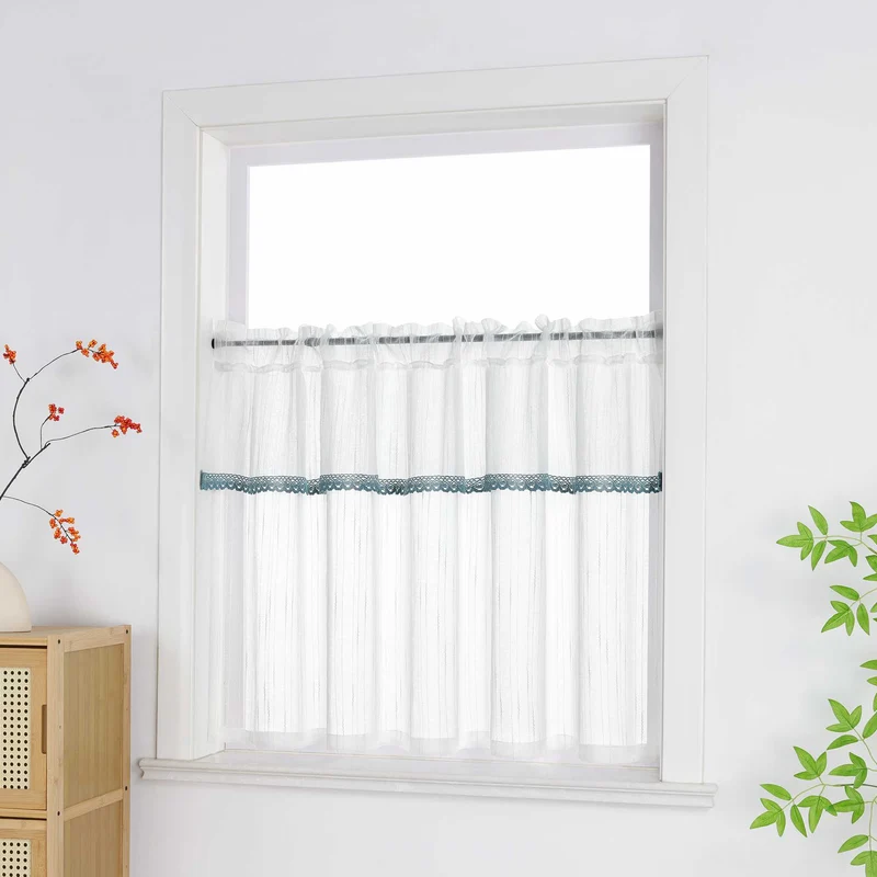 Delien Gardine modern mit Spitze