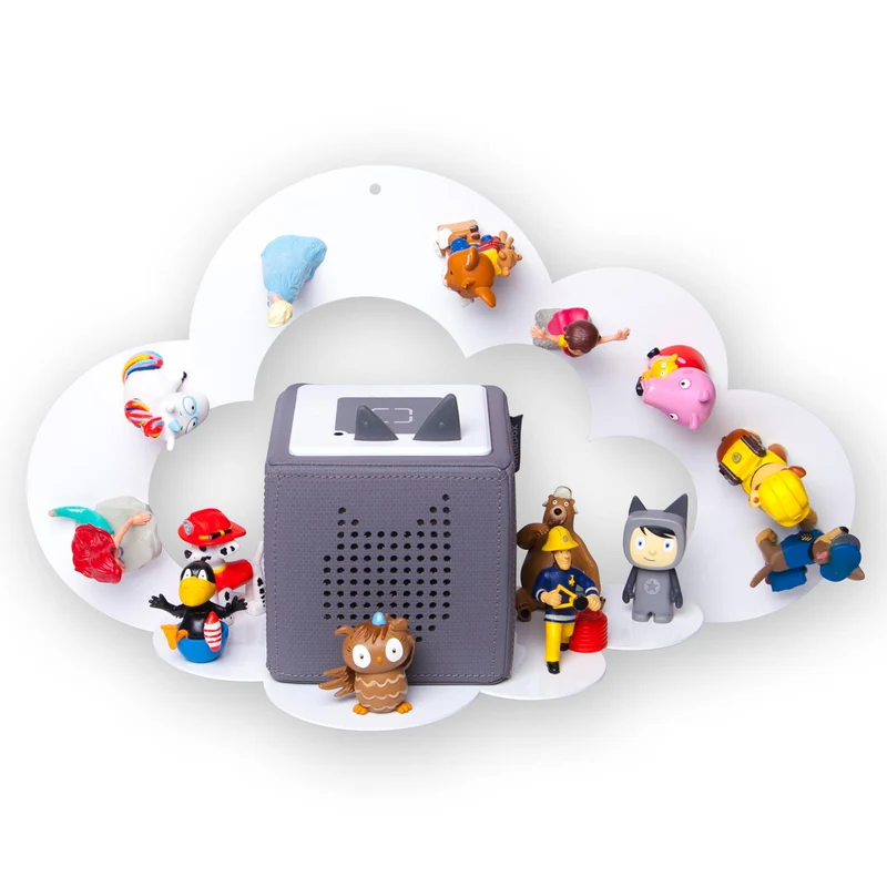 B-Ware: moin minis Wolke Weiß magnetisches Regal kompatibel mit 25 Tonie Figuren und Tonie Box Wolkenregal für Kinder Hörfiguren Magnetregal