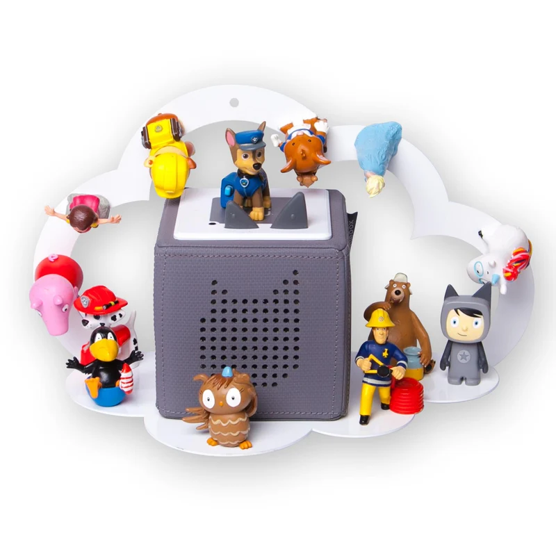 B-Ware: moin minis Wolke Weiß magnetisches Regal kompatibel mit 20 Tonie Figuren und Tonie Box Wolkenregal für Kinder Hörfiguren Magnetregal