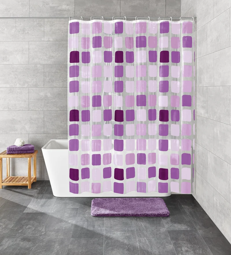 Duschvorhang PEVA SONNY Violett 180 x 200 cm