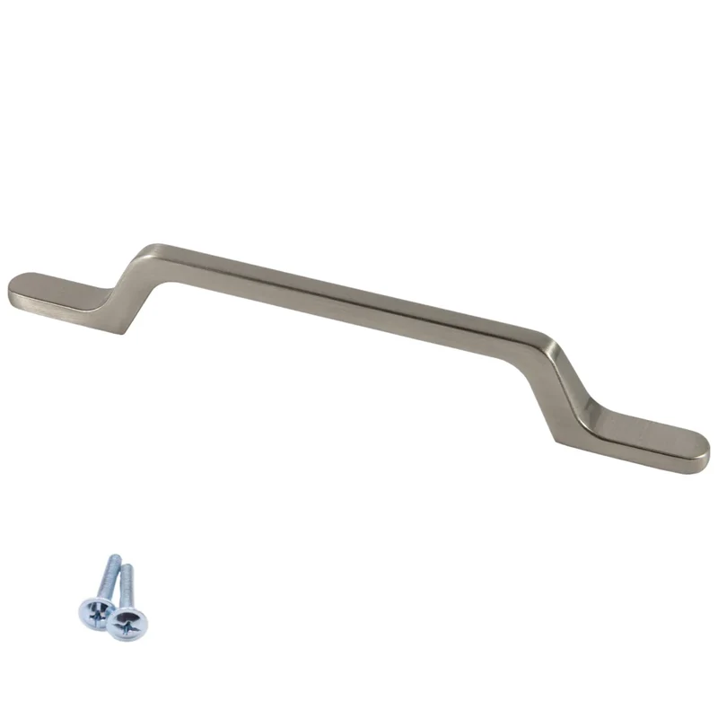 Möbelgriff 96mm U098 - Gebürsteter Stahl