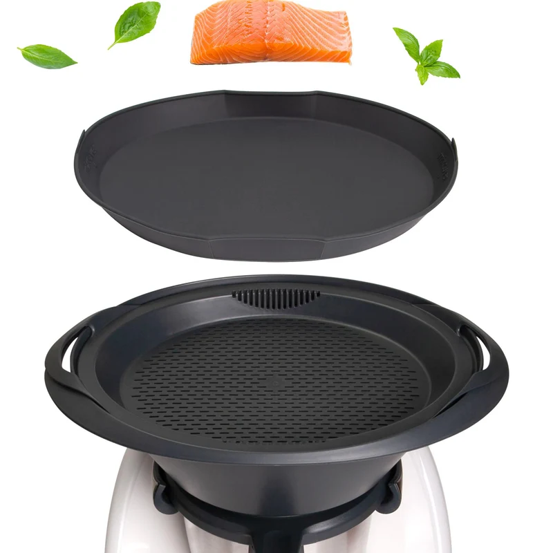 B-Ware: mixcover Dampfgarform Silikonform Auflaufform kompatibel mit Thermomix Zubehör für Varoma Einlegeboden - Zubehör für TM5 TM6 TM31 TM Friend, ganz
