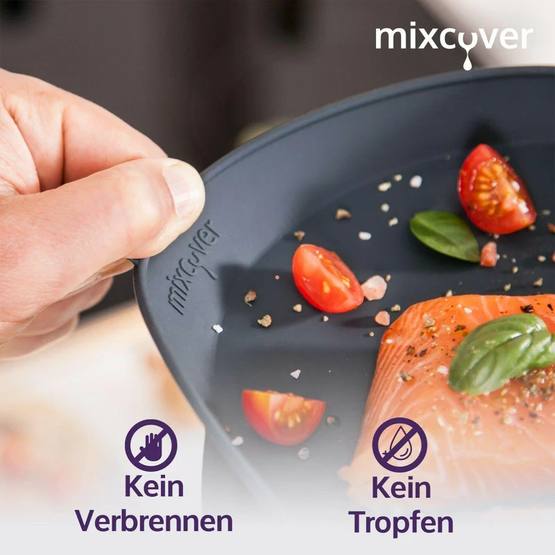 B-Ware: mixcover Dampfgarform Silikonform Auflaufform kompatibel mit Thermomix Zubehör für Varoma Einlegeboden - Zubehör für TM5 TM6 TM31 TM Friend, ganz